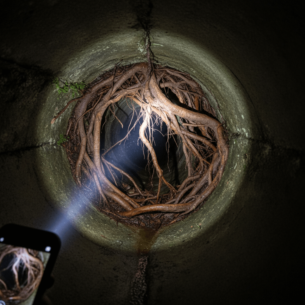 Wurzeleinwuchs im Rohr entfernen