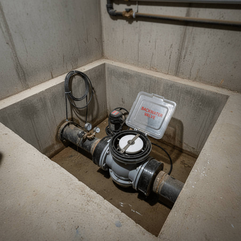 Rückstausicherung im Keller