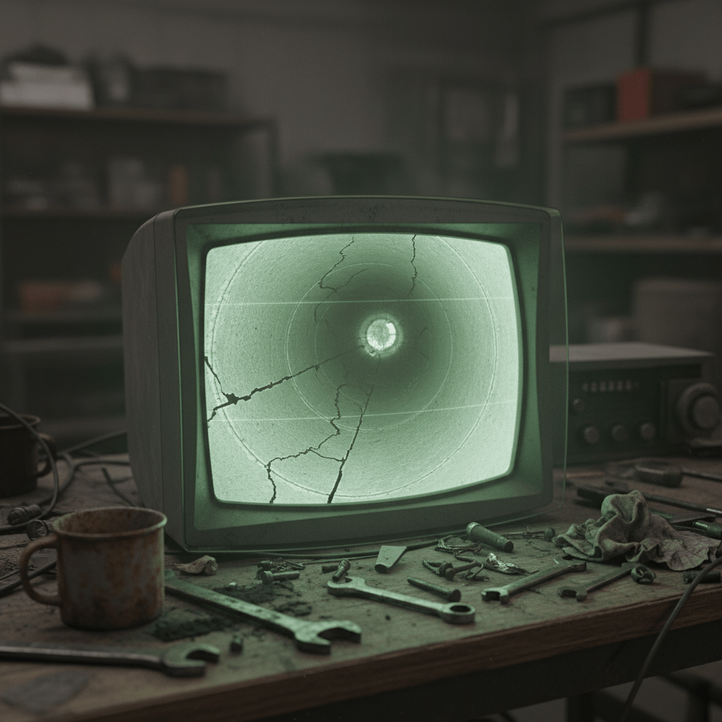 Monitorbild einer TV-Kanaluntersuchung