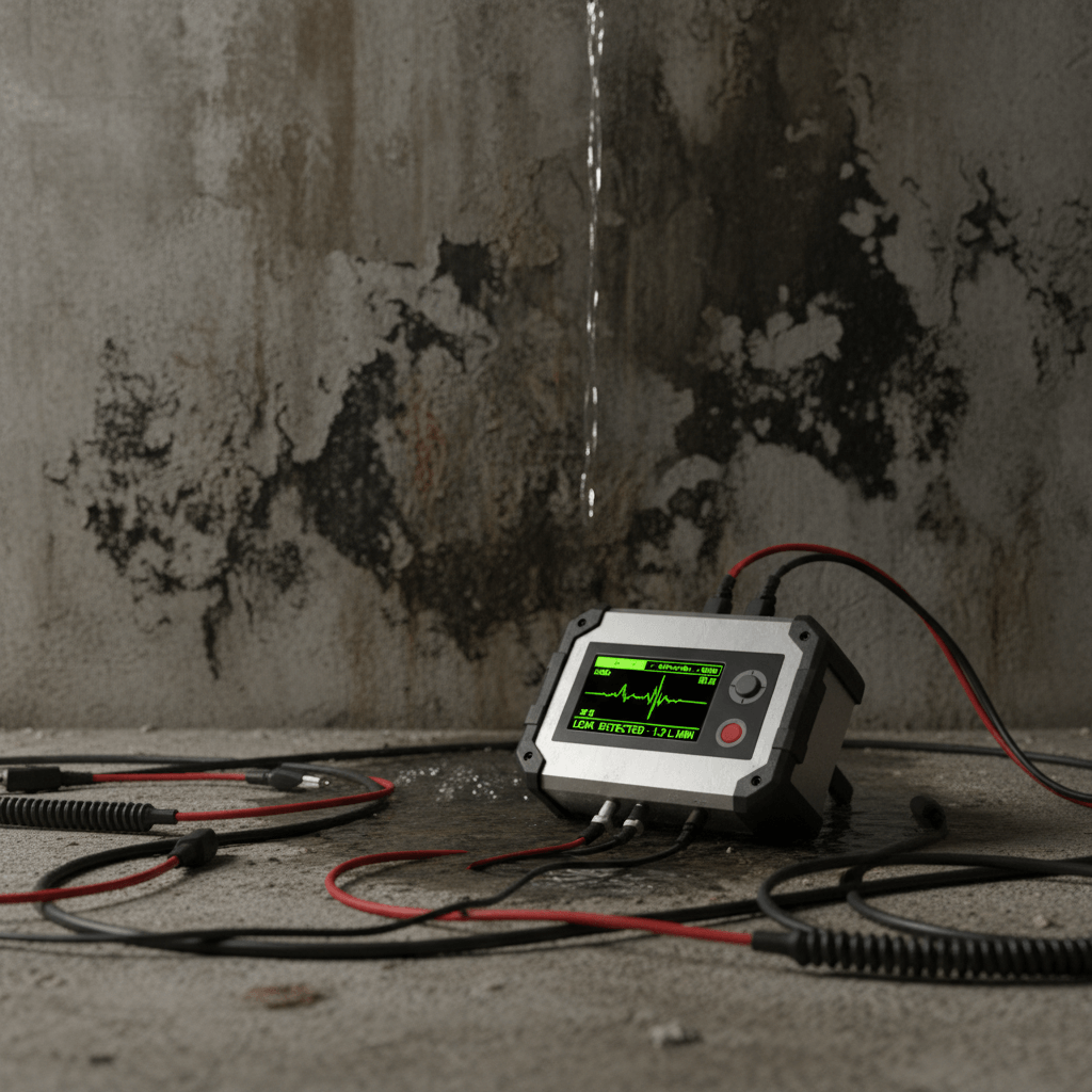 Leckortung Gerät im Einsatz